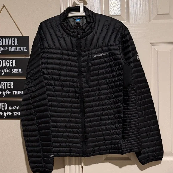 Eddie Bauer Men's First Ascent Black Puffer Jacket - Picture 1 of 8